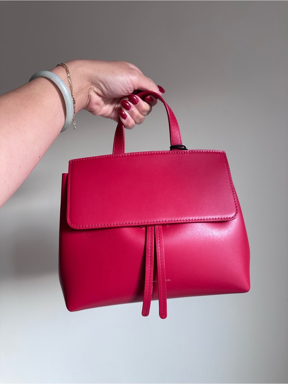 nwt mansur gavriel mini mini lady bag in flamma - Picture 7 of 7